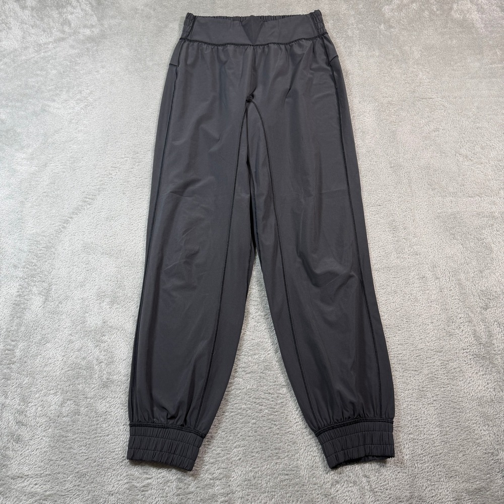 Lululemon Sun‎ Setter Joggers Women 4 Black High Rise Lightweight Stretch